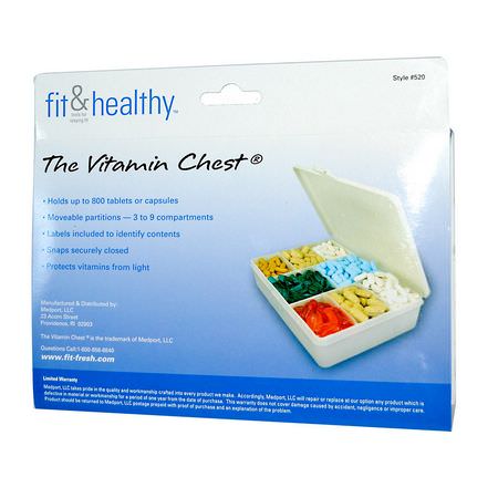 Vitaminder, The Vitamin Chest:منظم, حب,ب منع الحمل, الإسعافات الأ,لية