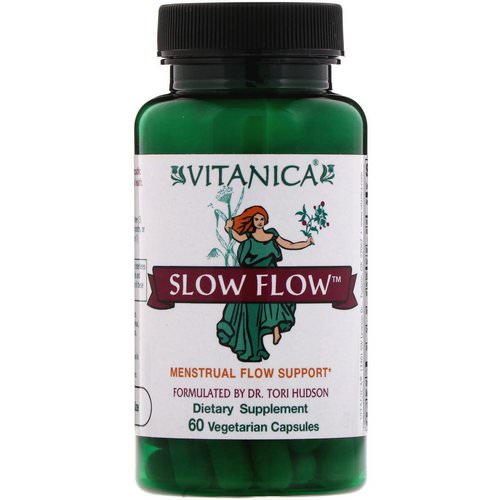Vitanica, Slow Flow, Menstrual Flow Support, 60 Vegetarian Capsules فوائد