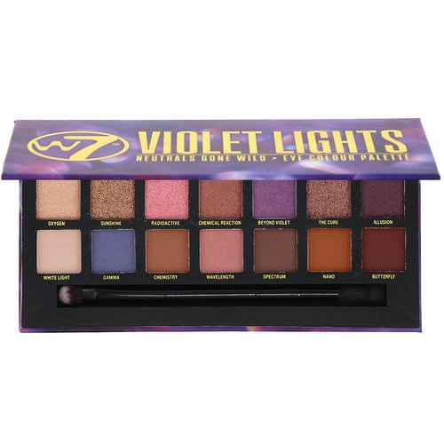 W7, Violet Lights, Neutrals Gone Wild, Eye Colour Palette, 0.39 oz (11.2 g) فوائد