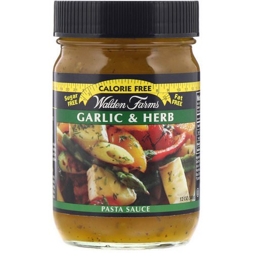 Walden Farms, Pasta Sauce, Garlic & Herb, 12 oz (340 g) فوائد