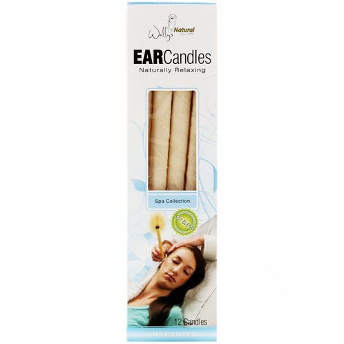 Wally's Natural, Ear Candles, Unscented, 12 Candles فوائد