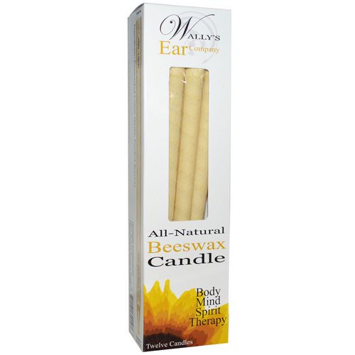 Wally's Natural, Ear Candles, Luxury Collection, Unscented, 12 Candles فوائد