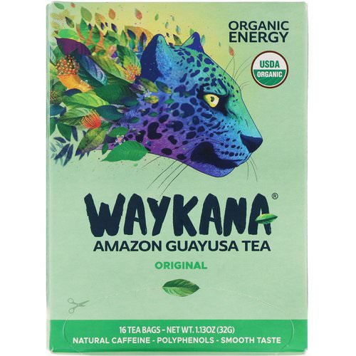 Waykana, Amazon Guayusa Tea, Original, 16 Tea Bags, 1.13 oz (32 g) فوائد
