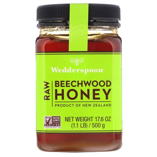 Wedderspoon, Raw Beechwood Honey, 17.6 oz (500 g) فوائد