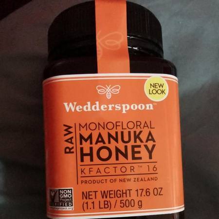 Wedderspoon, Raw Multifloral Manuka Honey, KFactor 12, 17.6 oz (500 g)