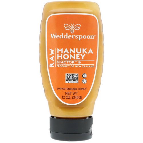 Wedderspoon, Raw Manuka Honey, KFactor 16, 12 oz (340 g) فوائد