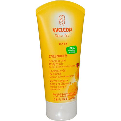 Weleda, Calendula, Baby Shampoo and Body Wash, 6.8 fl oz (200 ml) فوائد