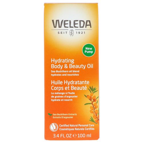 Weleda, Hydrating Body & Beauty Oil, Sea Buckthorn Extracts, 3.4 fl oz (100 ml) فوائد