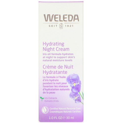 Weleda, Hydrating Night Cream, Iris Extracts, Normal or Dry Skin, 1.0 fl oz (30 ml) فوائد