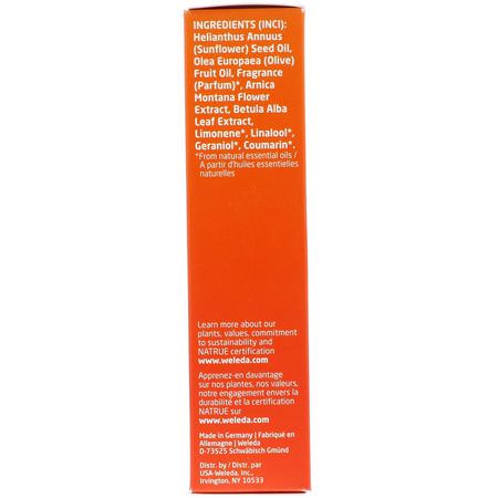 Weleda, Muscle Massage Oil, Arnica Extracts, 3.4 fl oz (100 ml):Arnica Topicals, Arnica Montana