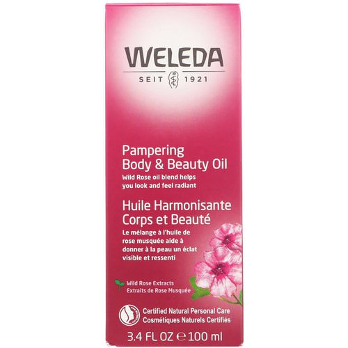 Weleda, Pampering Body & Beauty Oil, Wild Rose Extracts, 3.4 fl oz (100 ml) فوائد