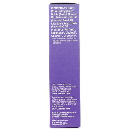 Weleda, Relaxing Body & Beauty Oil, Lavender Extracts, 3.4 fl oz (100 ml):زيت التدليك,زي,ت التدليك