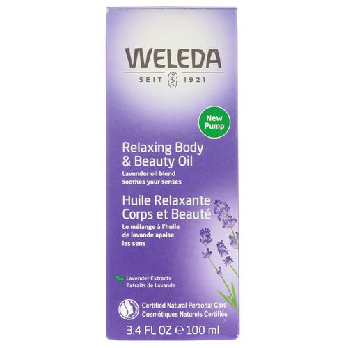 Weleda, Relaxing Body & Beauty Oil, Lavender Extracts, 3.4 fl oz (100 ml) فوائد