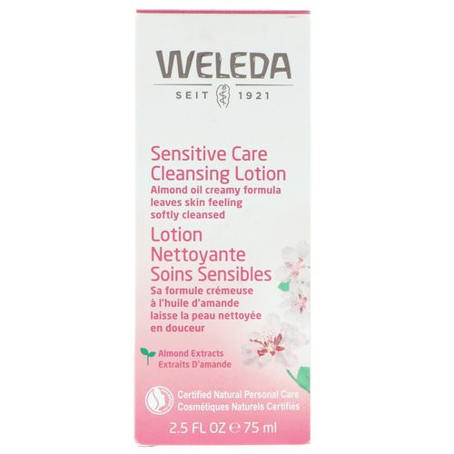 Weleda, Sensitive Care Cleansing Lotion, Almond Extracts, 2.5 fl oz (75 ml) فوائد