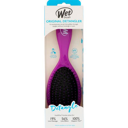 Wet Brush, Original Detangler Brush, Purple, 1 Brush:أمشاط, فرش الشعر