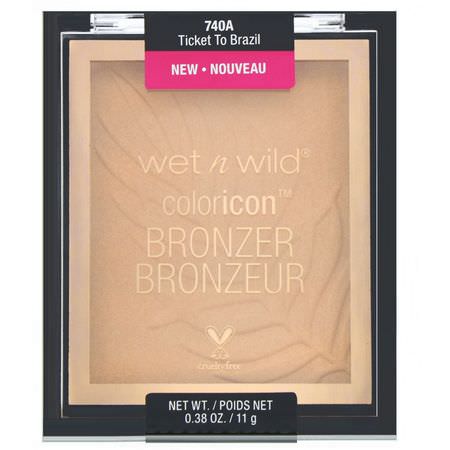 Wet n Wild, Color Icon Bronzer, Ticket to Brazil, 0.38 oz (11 g):Bronzer, وجه