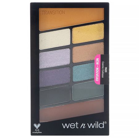 Wet n Wild, Color Icon Eyeshadow Palette, 762C Cosmic Collision, 0.35 oz (10 g):هدايا للمكياج, ظلال العي,ن