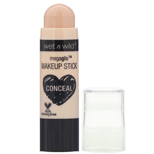 Wet n Wild, MegaGlo Makeup Stick, Conceal, Nude For Thought, 0.21 oz (6 g) فوائد