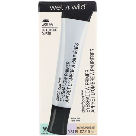 Wet n Wild, PhotoFocus Eyeshadow Primer, Only A Matter of Prime, 0.34 fl oz (10 ml):Eye ماكياج التمهيدي, عيون