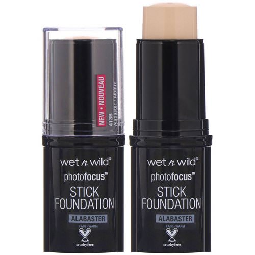 Wet n Wild, PhotoFocus Stick Foundation, Alabaster, 0.42 oz (12 g) فوائد