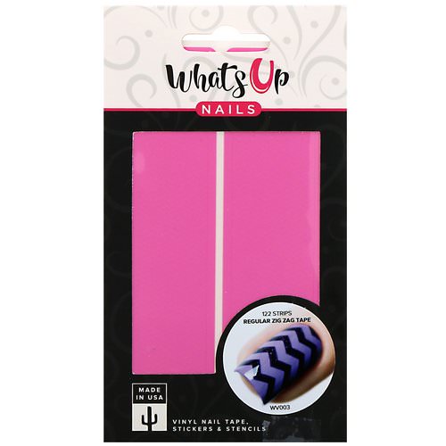 Whats Up Nails, Regular Zig Zag Tape, 122 Strips فوائد