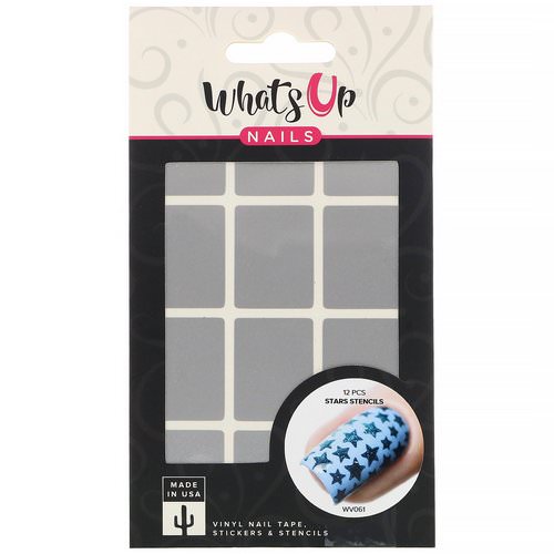 Whats Up Nails, Stars Stencils, 12 Pieces فوائد