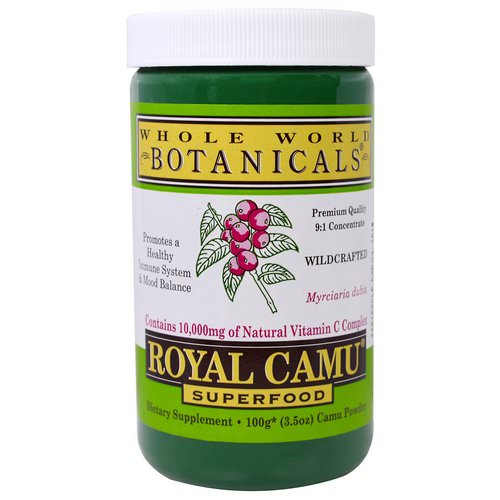 Whole World Botanicals, Royal Camu Powder, 3.5 oz (100 g) فوائد