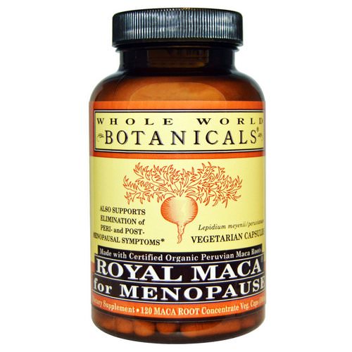 Whole World Botanicals, Royal Maca for Menopause, 500 mg, 120 Vegetarian Capsules فوائد