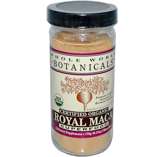 Whole World Botanicals, Royal Maca, Superfood, 6.17 oz (175 g) فوائد