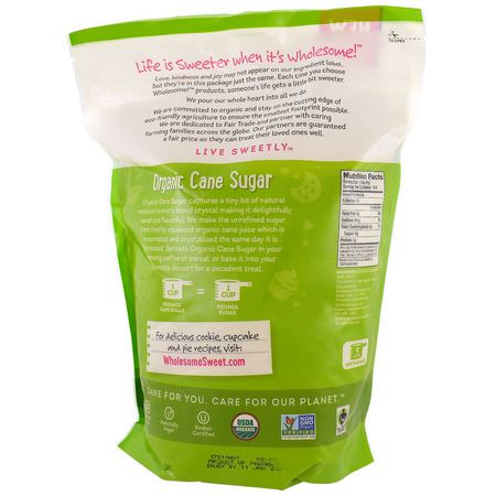 Wholesome, Organic Cane Sugar, 4 lbs (1.81 kg):السكر, المحليات