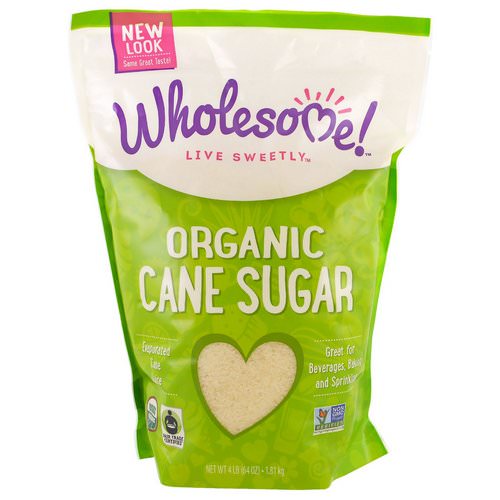 Wholesome, Organic Cane Sugar, 4 lbs (1.81 kg) فوائد