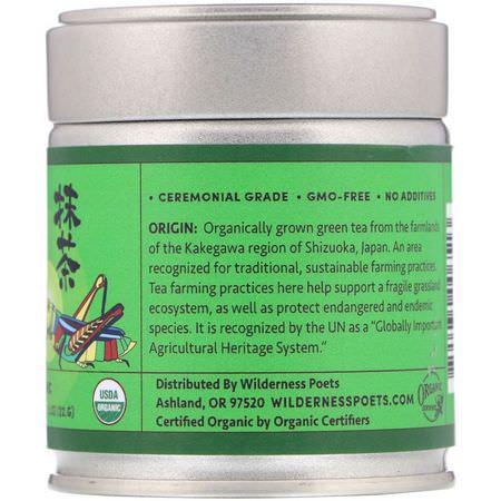 Wilderness Poets, Organic Ceremonial Matcha, 1 oz (22 g):شاي ماتشا