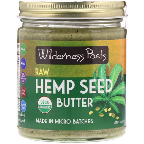 Wilderness Poets, Organic Raw Hemp Seed Butter, 8 oz (227 g) فوائد