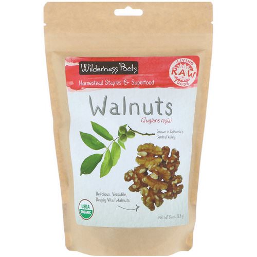 Wilderness Poets, Organic Walnuts, 8 oz (226.8 g) فوائد