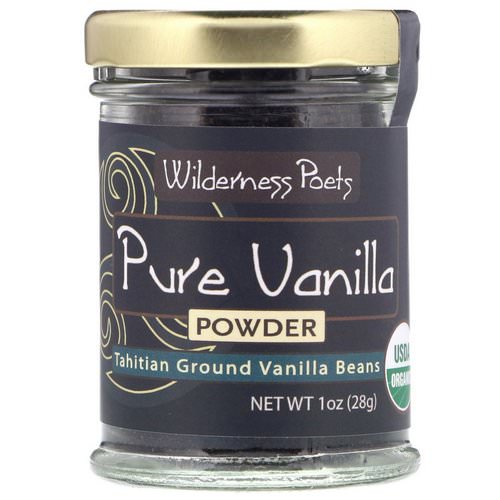 Wilderness Poets, Pure Vanilla Powder, Tahitian Ground Vanilla Beans, 1 oz (28 g) فوائد