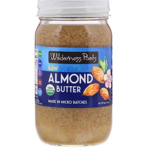 Wilderness Poets, Raw Almond Butter, 16 oz (454 g) فوائد