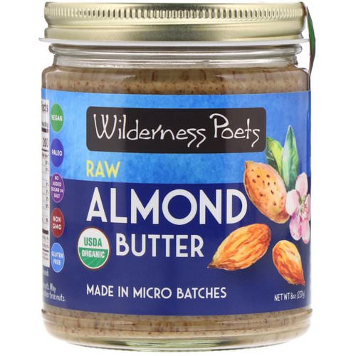 Wilderness Poets, Organic Raw Almond Butter, 8 oz (227 g) فوائد