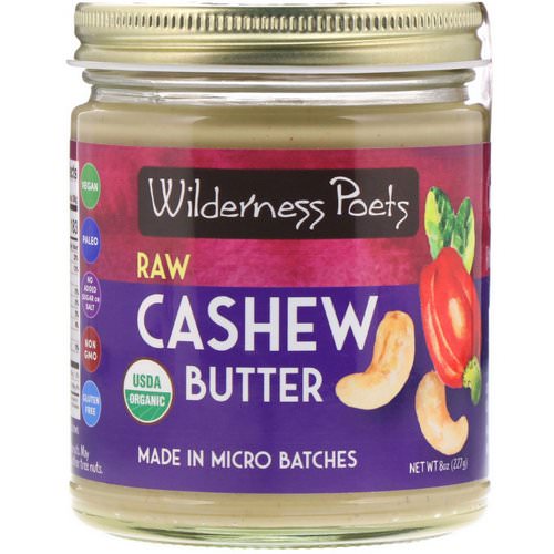 Wilderness Poets, Raw Cashew Butter, 8 oz (227 g) فوائد