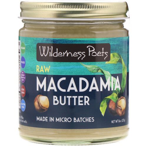 Wilderness Poets, Raw Macadamia Butter, 8 oz (227 g) فوائد