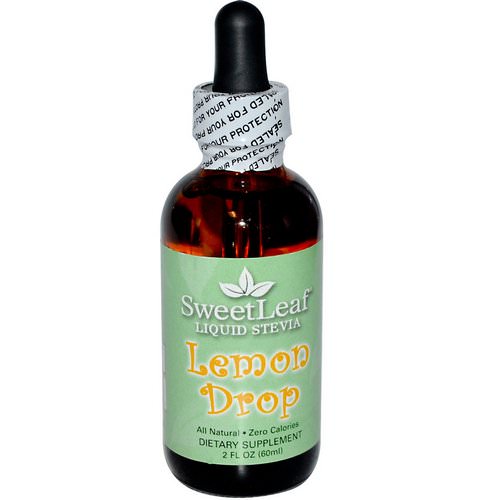 Wisdom Natural, SweetLeaf, Liquid Stevia, Lemon Drop, 2 fl oz (60 ml) فوائد