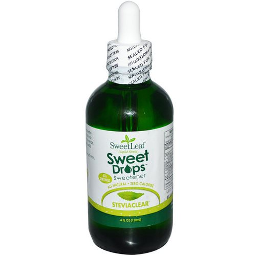 Wisdom Natural, SweetLeaf, Liquid Stevia, Sweet Drops Sweetener, 4 fl oz (120 ml) فوائد