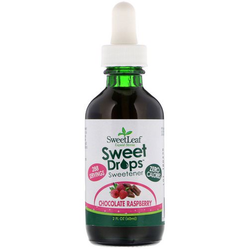 Wisdom Natural, SweetLeaf, Liquid Stevia, Sweet Drops Sweetener, Chocolate Raspberry, 2 fl oz (60 ml) فوائد