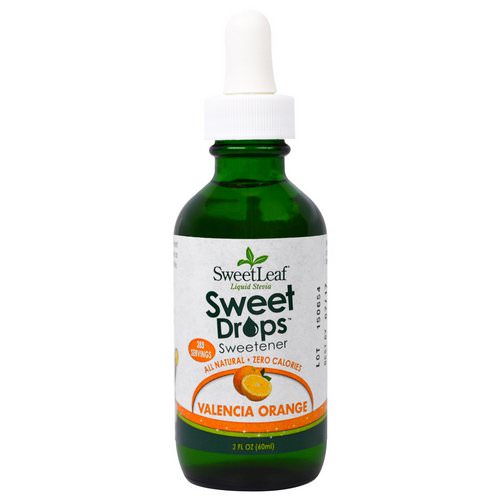Wisdom Natural, SweetLeaf Liquid Stevia, Valencia Orange, 2 fl oz (60 ml) فوائد