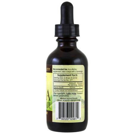 Wisdom Natural, SweetLeaf, Whole Leaf Stevia Concentrate, 2 fl oz (60 ml):ستيفيا, المحليات