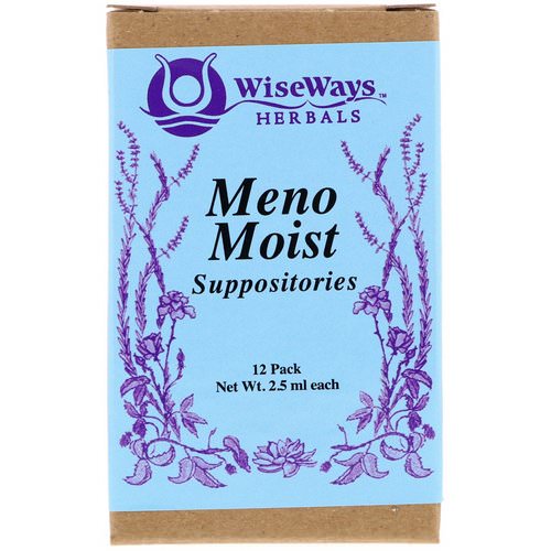 WiseWays Herbals, Meno Moist Suppositories, 12 Pack, 2.5 ml Each فوائد