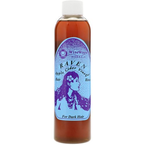 WiseWays Herbals, Raven, Apple Cider Vinegar Hair Rinse, For Dark Hair, 8 oz (236 ml) فوائد