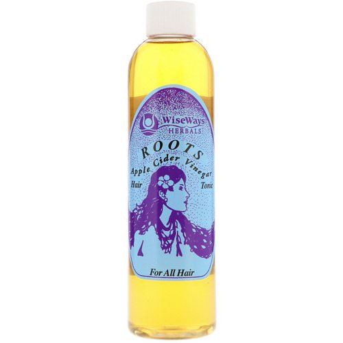 WiseWays Herbals, Roots, Apple Cider Vinegar Hair Rinse, For All Hair, 8 oz (236 ml) فوائد