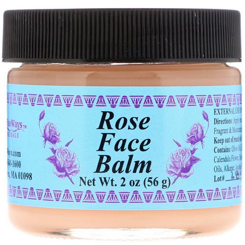WiseWays Herbals, Rose Face Balm, 2 oz (56 g) فوائد