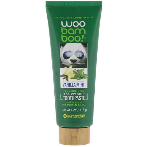 Woobamboo, Eco-Awesome Toothpaste, Fluoride-Free, Vanilla Mint, 4 oz (113 g) فوائد