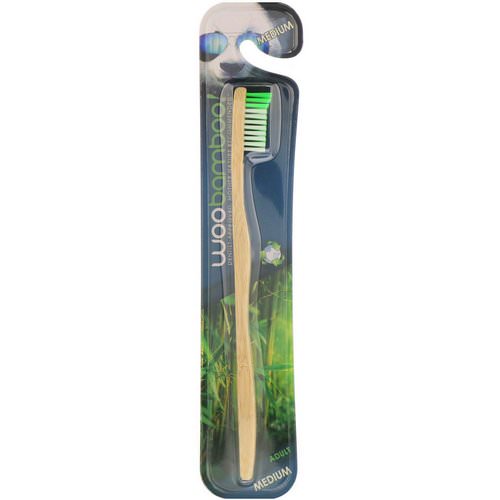 Woobamboo, Medium Adult Toothbrush, 1 Toothbrush فوائد